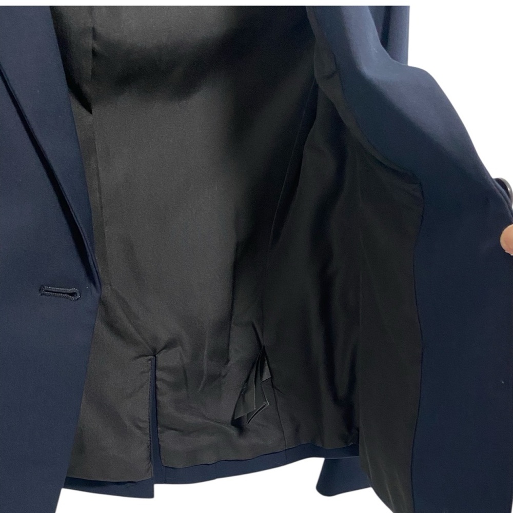 H&M Navy Blue Double Breasted Blazer Career Wear Jacket - NWOT- Size XS - Picture 5 of 9